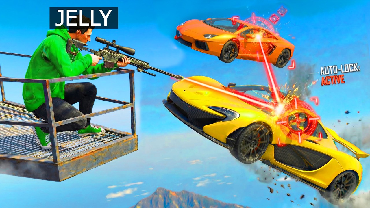 FLYING CAR AIMBOT SNIPING in GTA 5!