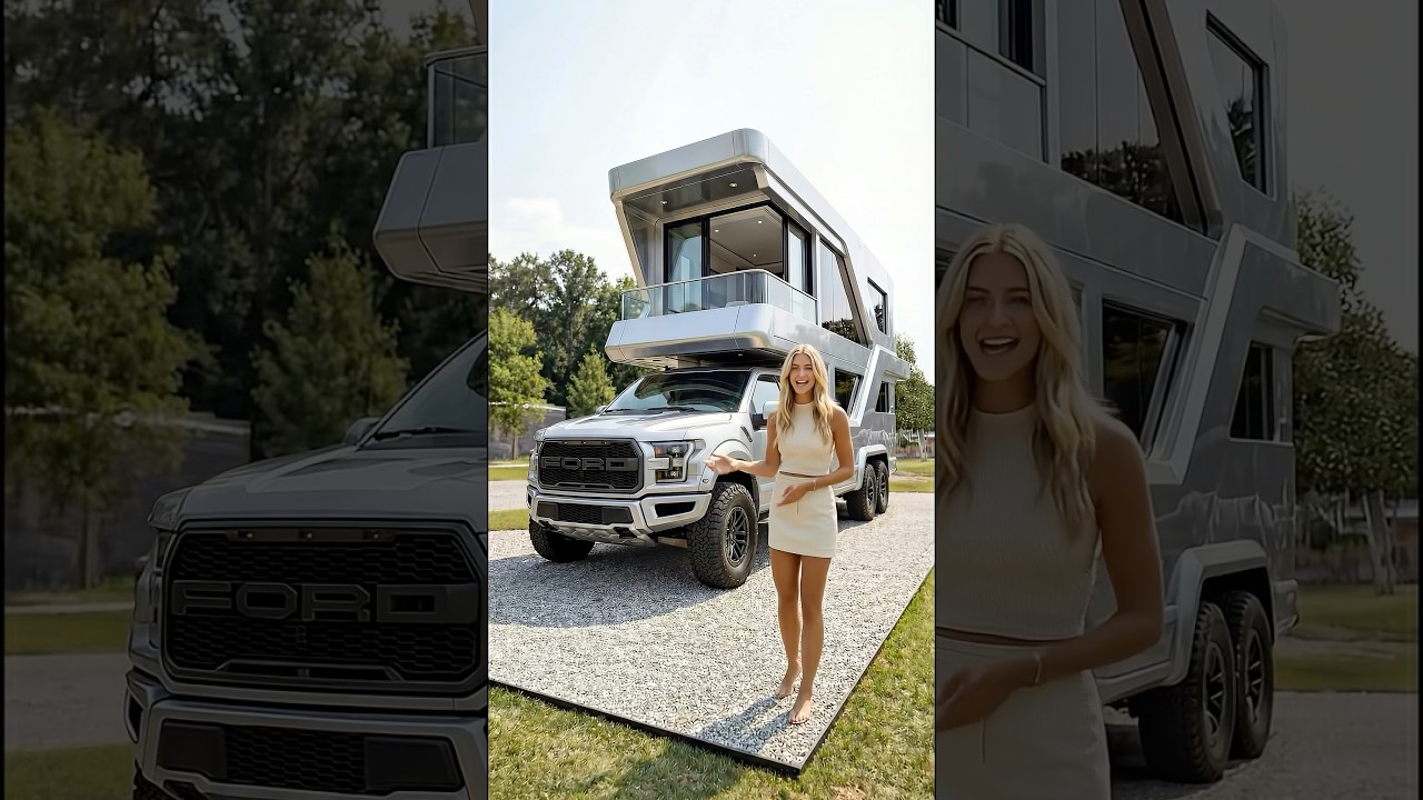 Ford Raptor Mansion?! 🤯 #luxury #ford #vanlife