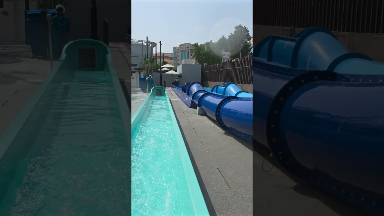 Free Fall Water Slide at Grand Hyatt Dubai Waterpark 🇦🇪