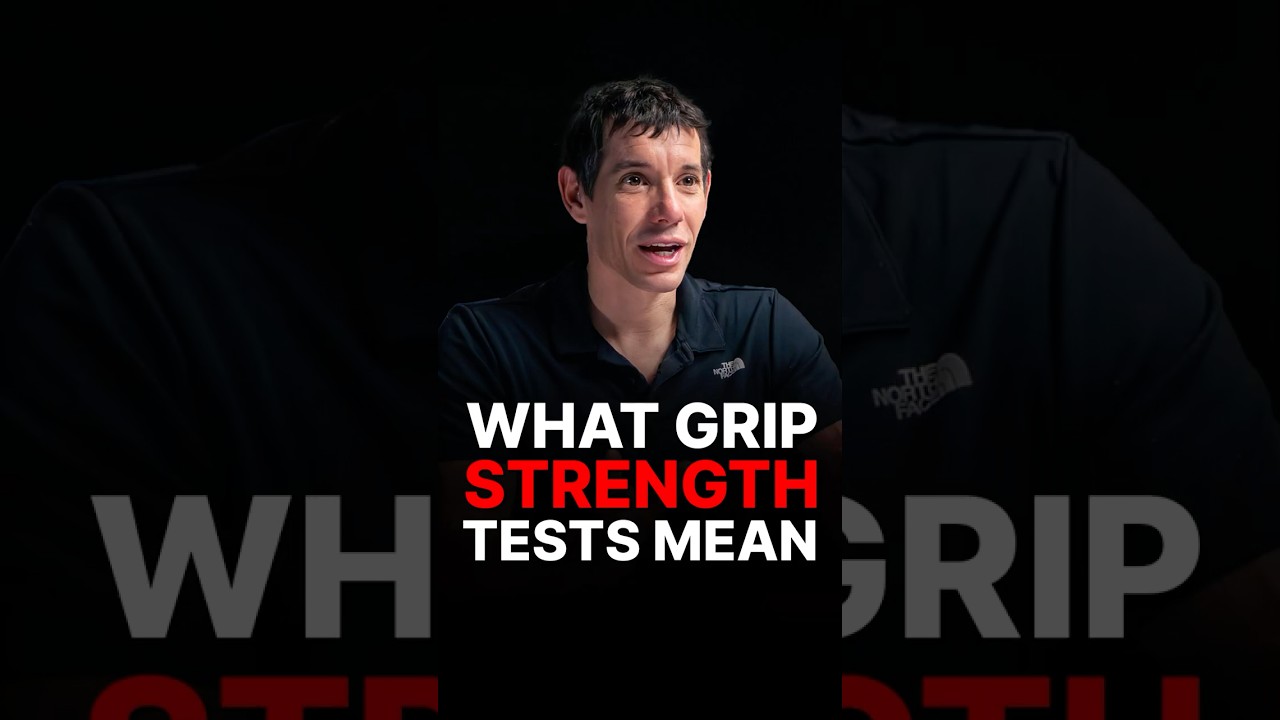 FREE SOLO CLIMBER ALEX HONNOLD TESTS HIS GRIP STRENGTH 🤯
