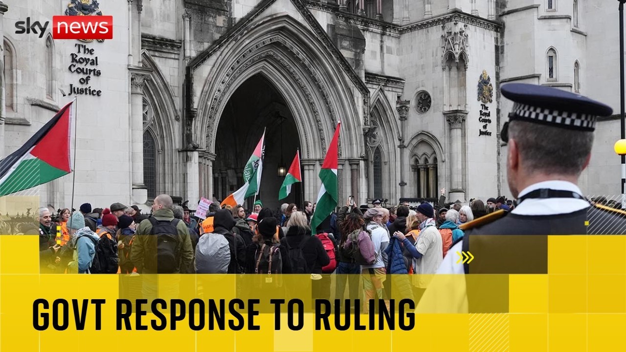 Government responds to Palestine Action court ruling
