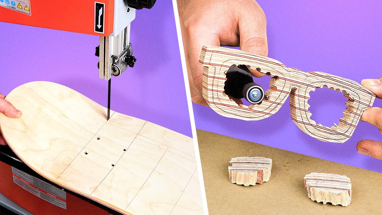 He Turned an Old Skateboard into Stylish Accessories for His Wife! 🛹✨