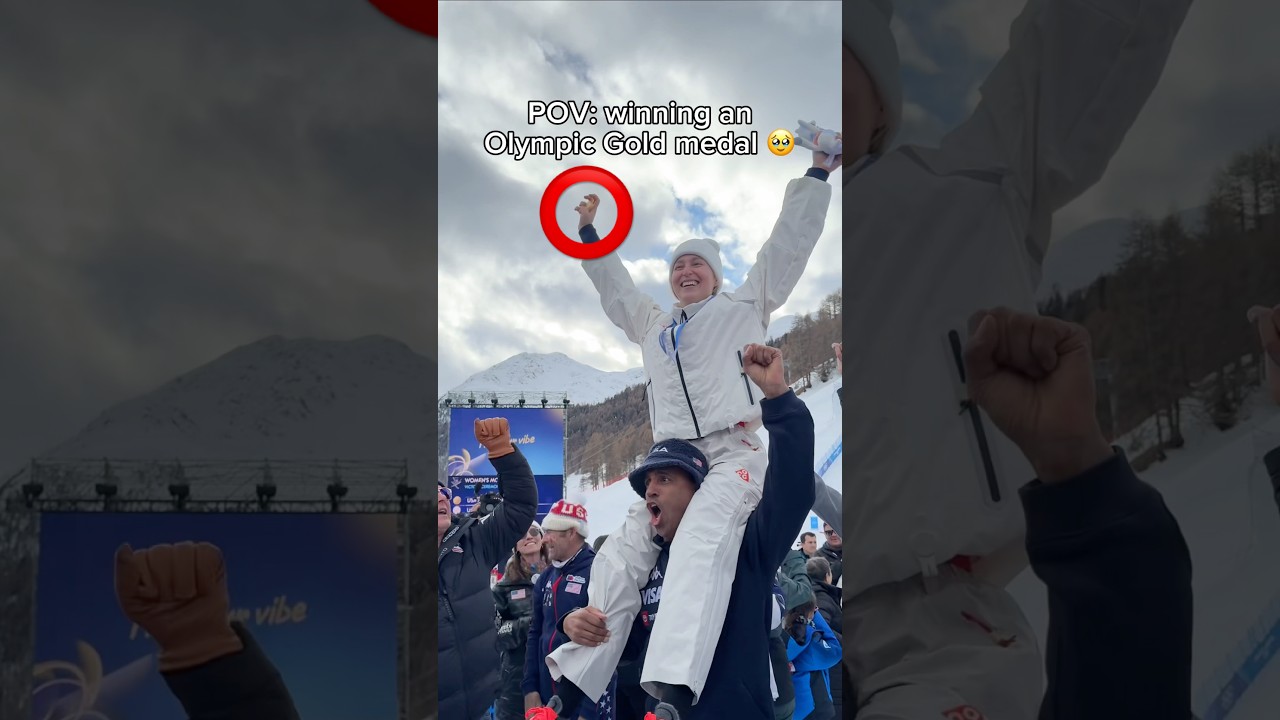 Her medal broke immediately 😭(Liz Lemley) @teamusa #olympics #winterolympics #winterolympics2026