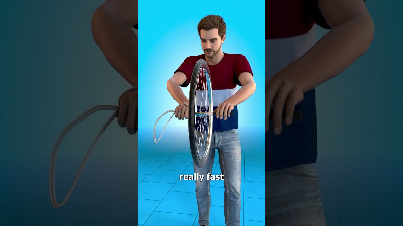 How A Spinning Wheel Defies Gravity 🤔