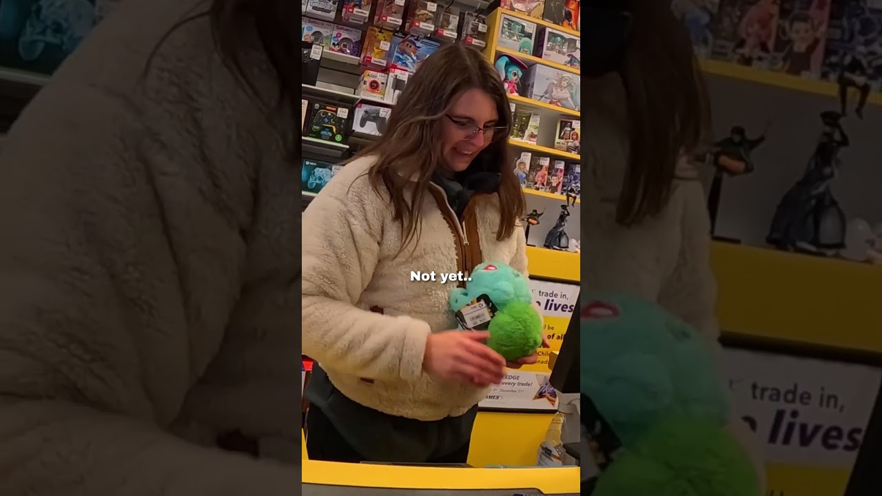 I trried trading a hungry man at gamestop and THIS happened 🥺❤️