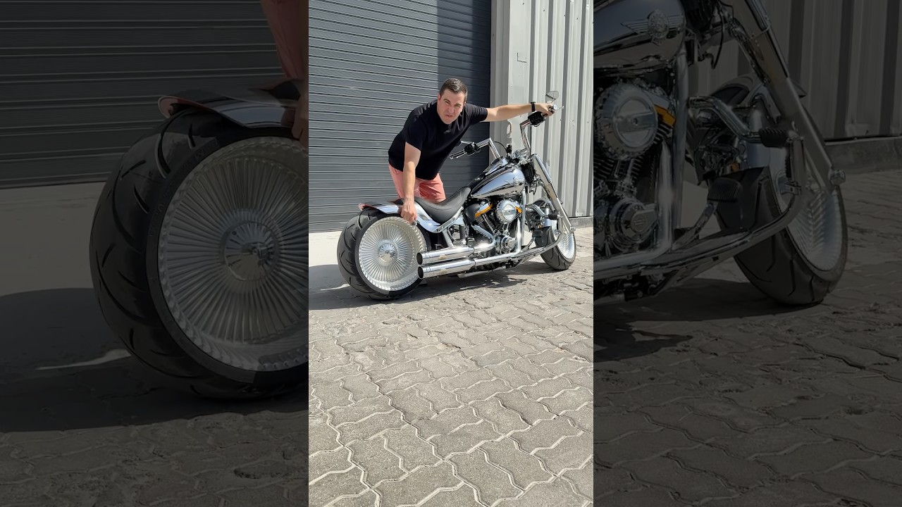 Just listen to the sound of its exhaust… 😍 #motorbike #harleydavidson #chrome