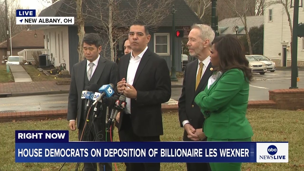 LIVE: House Democrats hold news conference amid closed-door deposition of billionaire Leslie Wexner