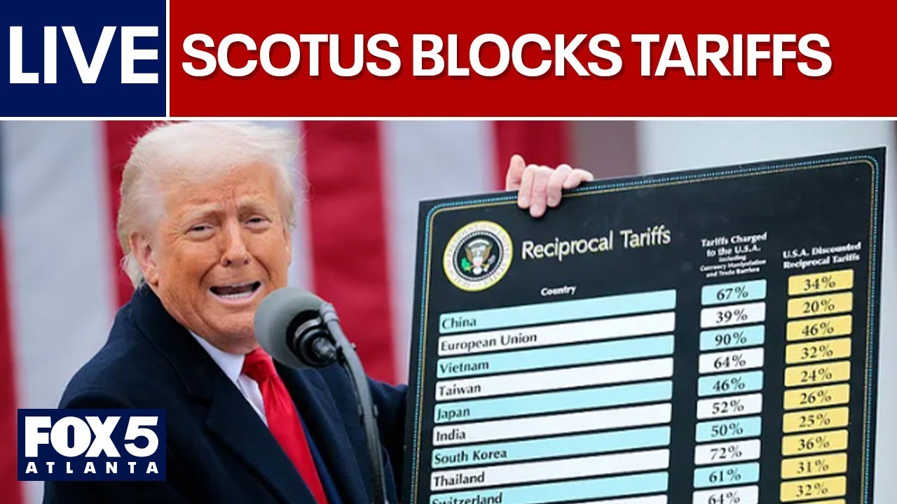 LIVE | Supreme Court strikes down on tariffs, President Trump in Rome, GA & Nancy Guthrie latest