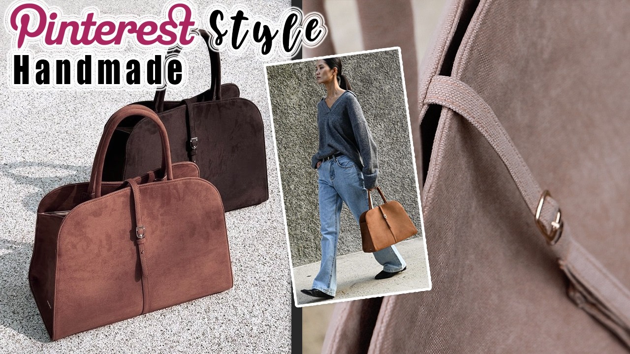 Looks Expensive on a Budget 💸 DIY Tote Bag Luxury Dupe Sewing Project ✨ Monorow Blanc Inspired