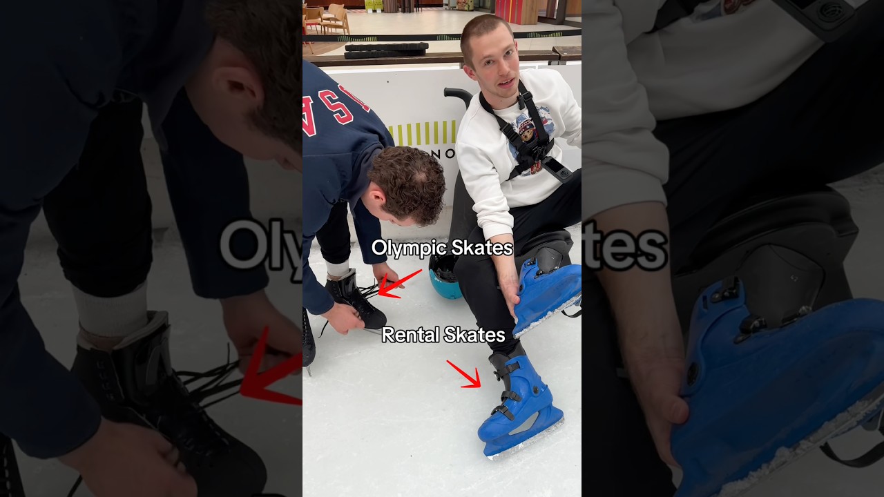 Olympian tries rental skates 😂#olympics #olympic #figureskating #winterolympics #winterolympics2026