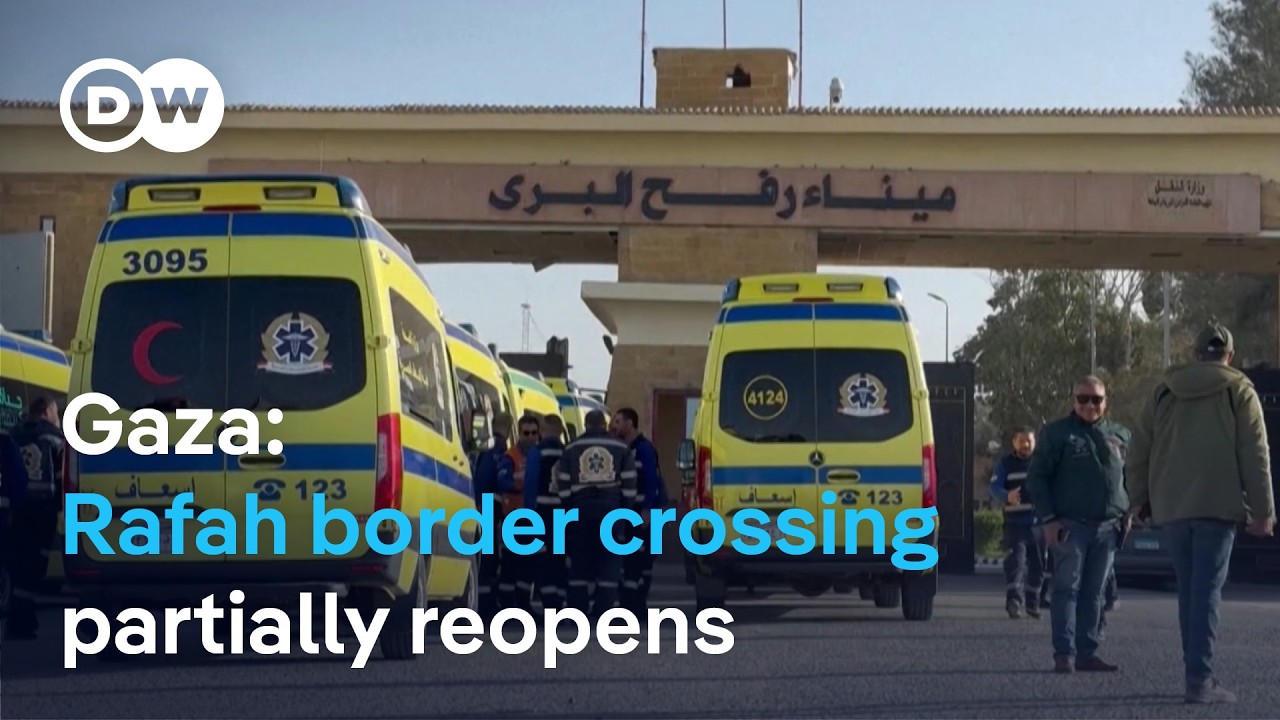 Palestinians have begun crossing the Rafah border into Egypt after it reopened | DW News
