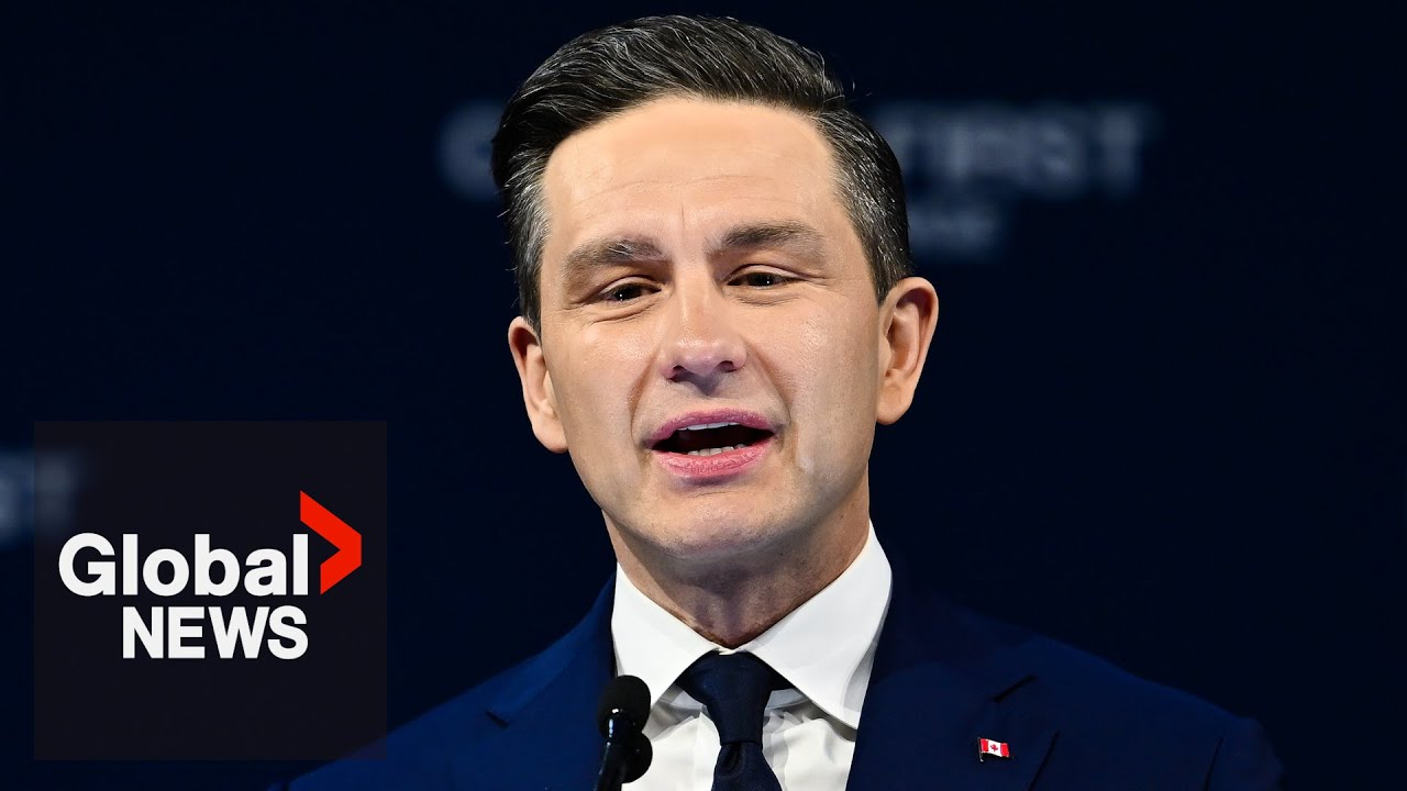 Poilievre blames Liberals for separatist movements in Alberta, Quebec at Conservative convention