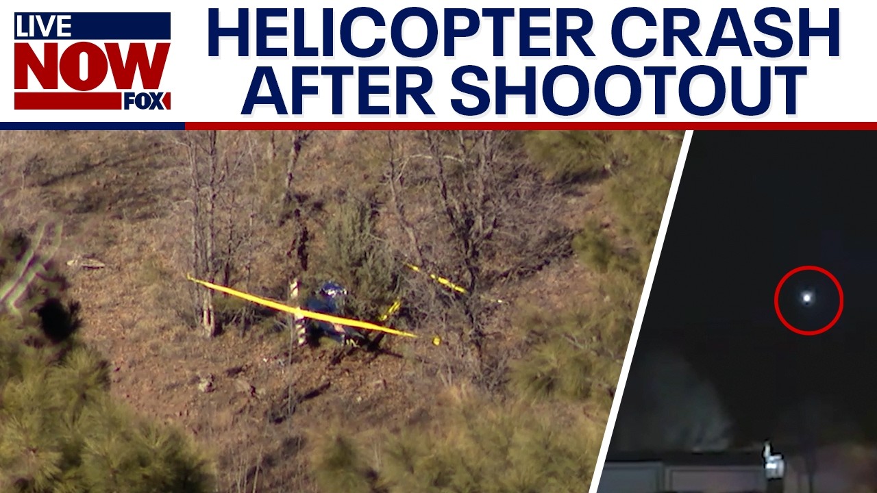 Police helicopter crashes after shootout in Arizona