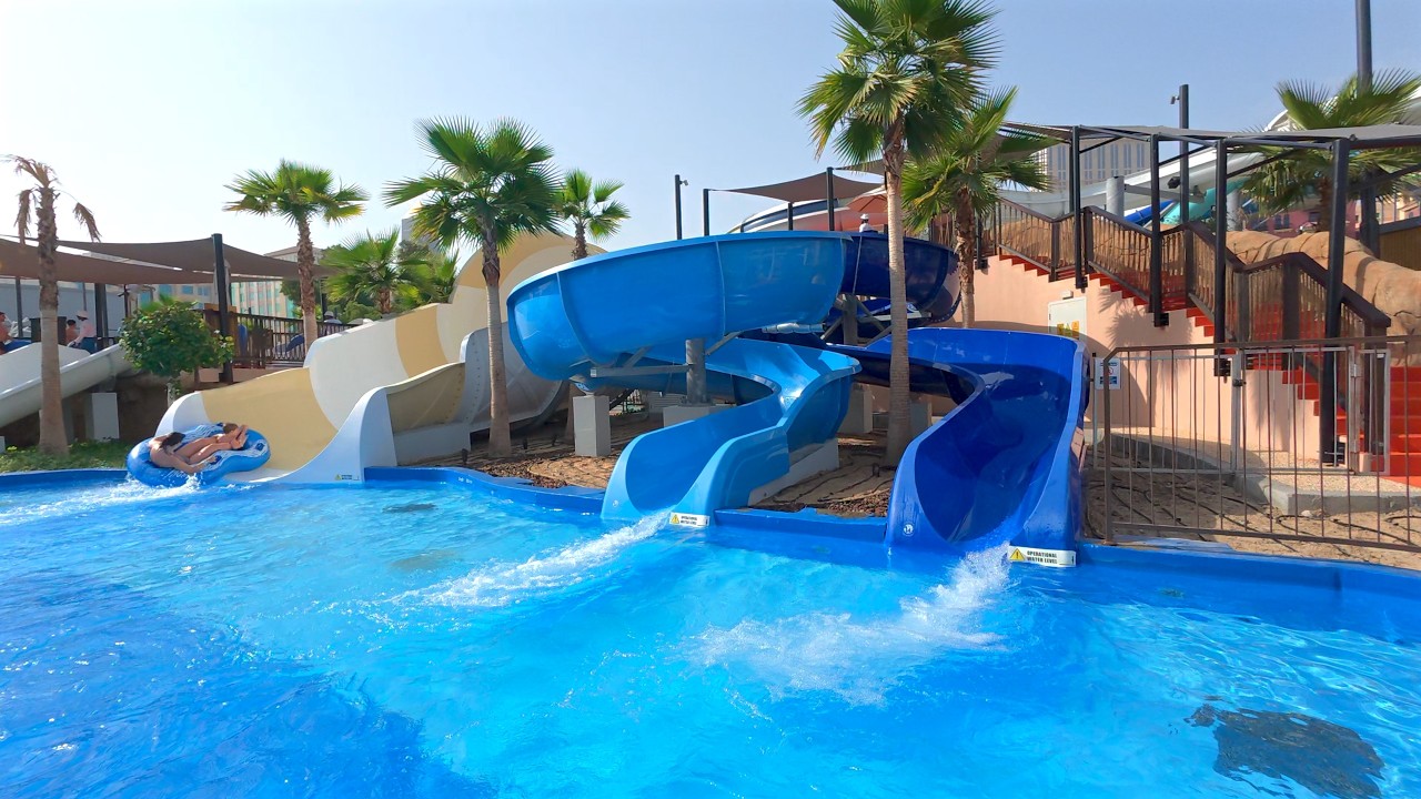 Pool Slider at Grand Hyatt Dubai Waterpark 🇦🇪