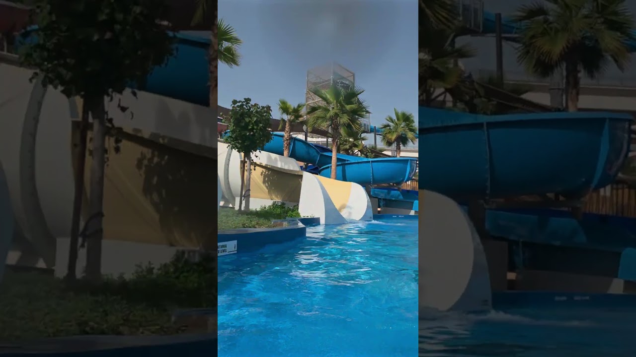 Ramp Water Slide at Grand Hyatt Dubai Waterpark 🇦🇪