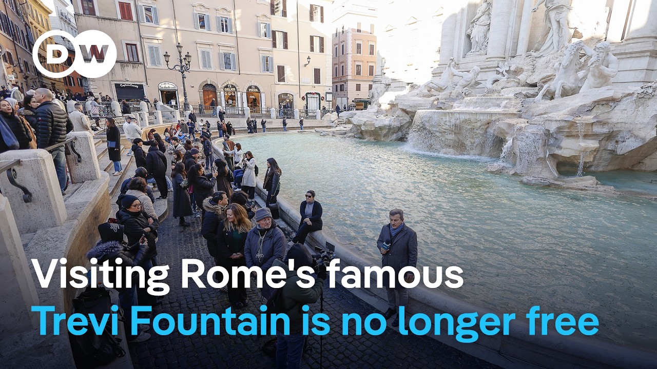 Rome starts charging for visit to Trevi fountain | DW News