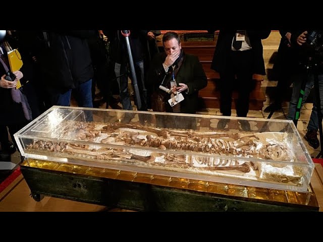 Sacred bones: Thousands of pilgrims flock to see historic remains of St Francis of Assisi