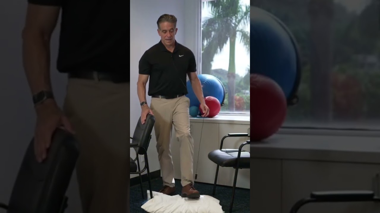 Senior exercises using a simple pillow! #seniorfitness #physicaltherapy #elderly #homeworkout