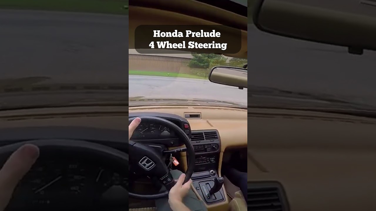 Short Honda Prelude 4 Wheel Steering #cars #automobile#honda