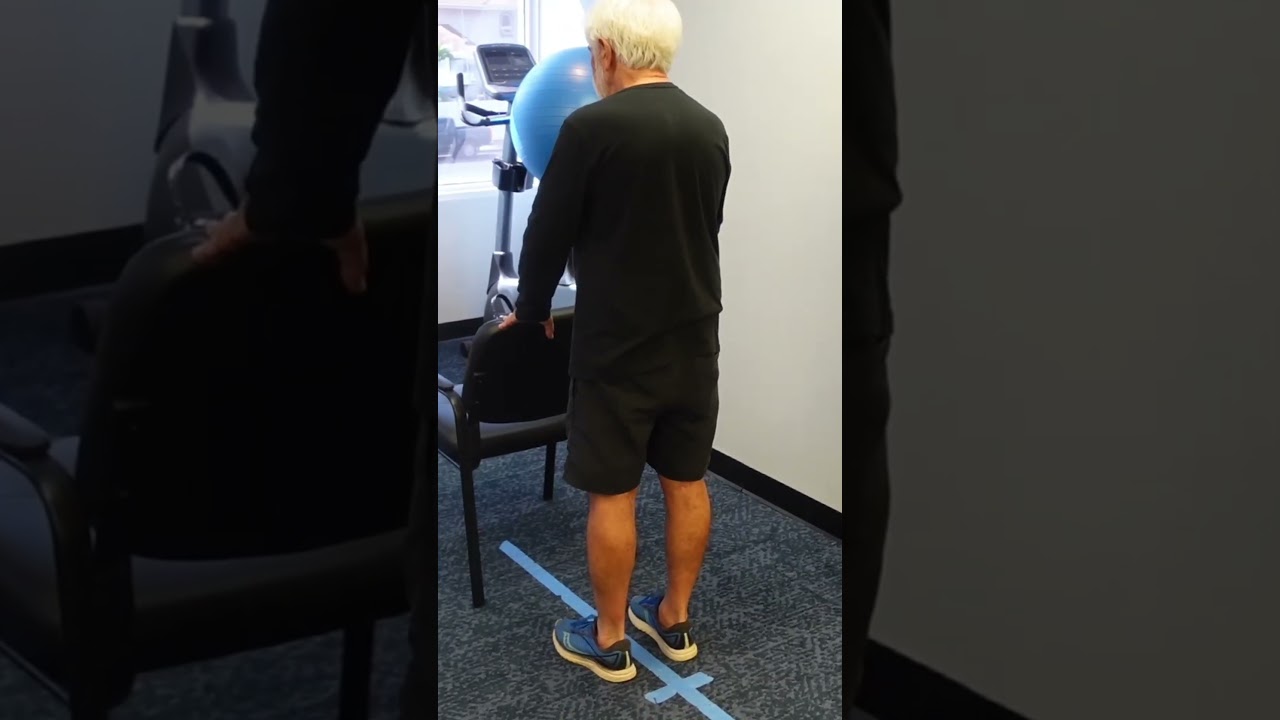 Simple exercise for seniors: Heel raises #seniorfitness #seniorcitizen #physicaltherapy #physio