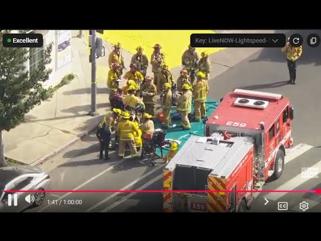 SKYFOX: Car plows into LA market, 3 fatalities, 2 critical, 9 injured [VIEWER DISCRETION]