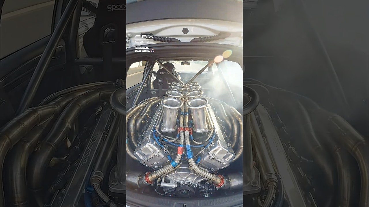 Small Car With Big Engines 💨 #engineswap #cars #modified