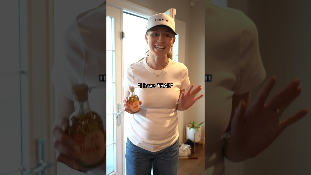 Spill some TEA and drink some WINE #shorts