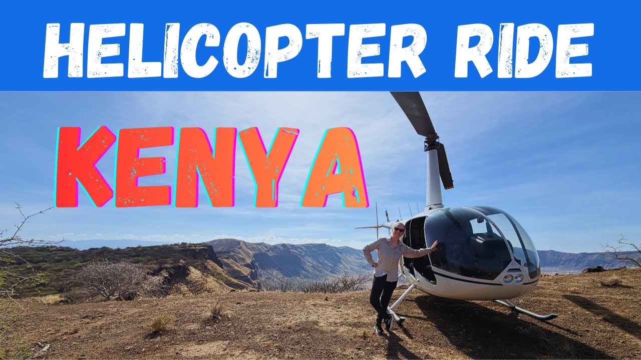 Stunning Kenya Helicopter Ride from Ol Malo to Lake Turkana over the Rift Valley!