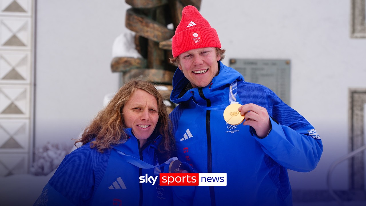 Team GB’s Huw Nightingale and Charlotte Bankes reflect on winning gold in the snowboard cross