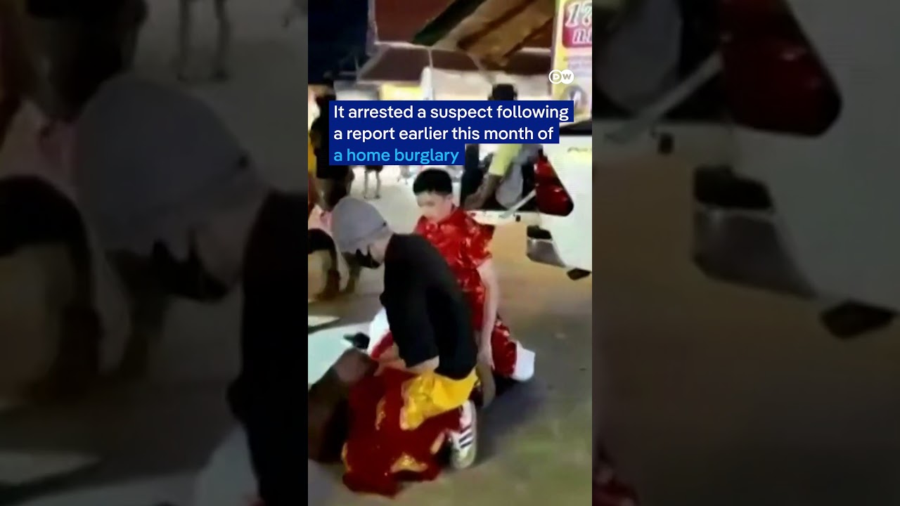 Thai cops go undercover as dancing lions to catch burglar | DW News