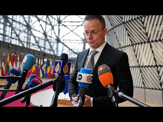 ‘Why do you hate Ukraine?’ Hungarian minister clashes with Ukrainian journalists in Brussels