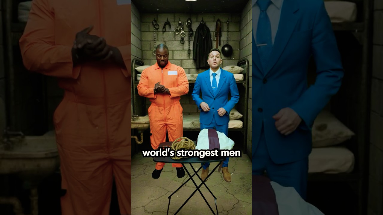 World’s Strongest Man Vs Straight Jacket