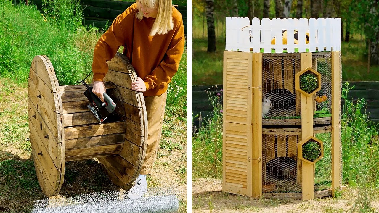 Young Girl Builds a Dream House for Farm Animals & Furry Friends 🐄🐶🏡