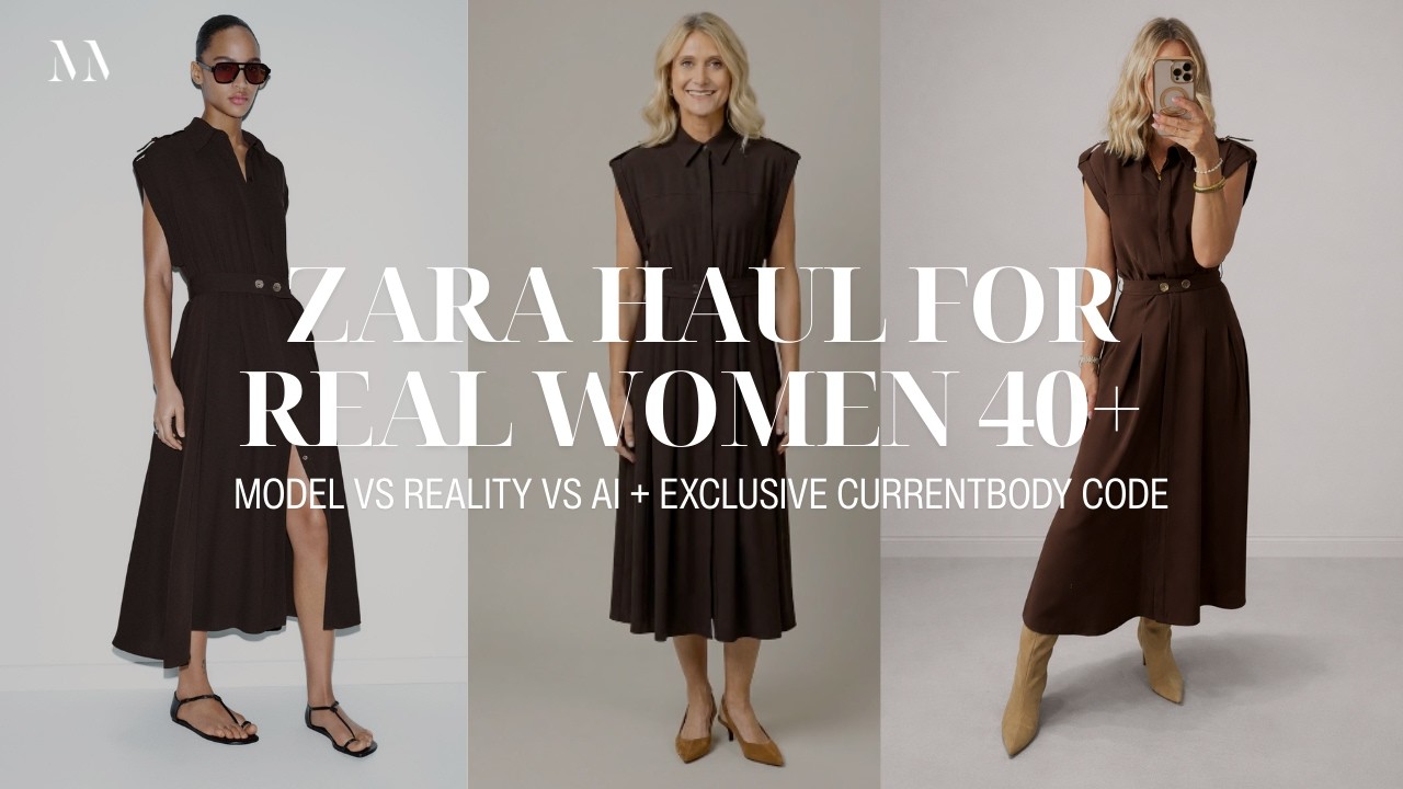 ZARA Haul for Real Women 40+ | Model vs Reality vs Ai + Exclusive CurrentBody Code