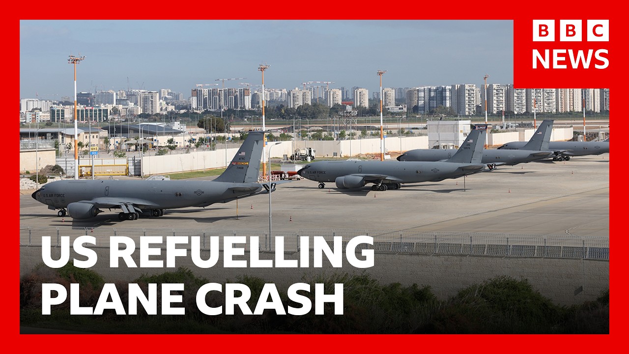 All six crew members killed after US refuelling plane crashes in Iraq | BBC News