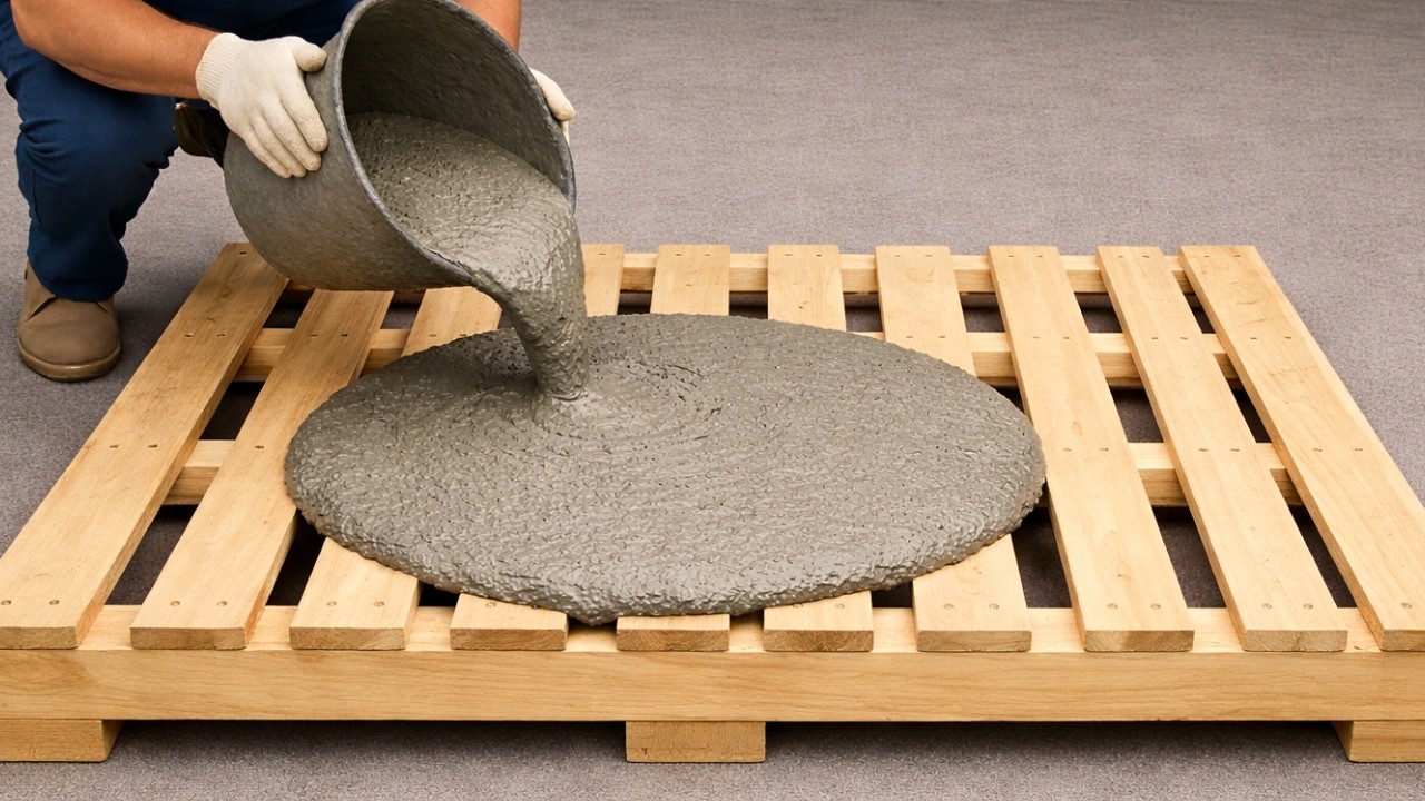 Amazing ideas! Recycle Used Wooden Pallets into Useful items for Your home using Cement