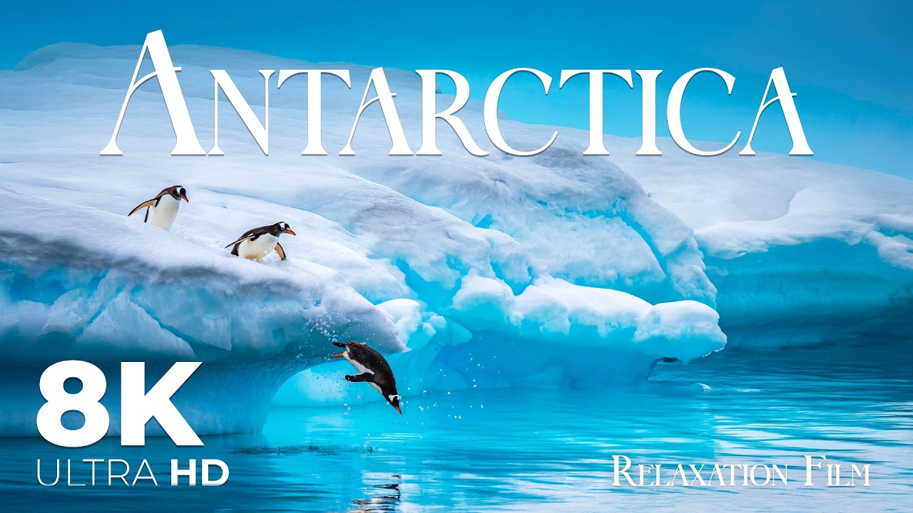 Antarctica 8K • Relaxation Film with Peaceful Meditation Music