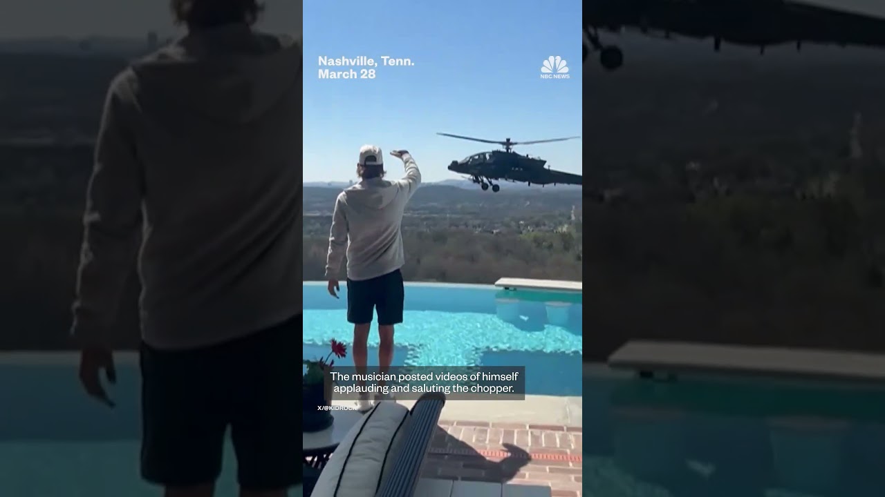 Army investigating after Kid Rock posts videos of helicopters flying near his home