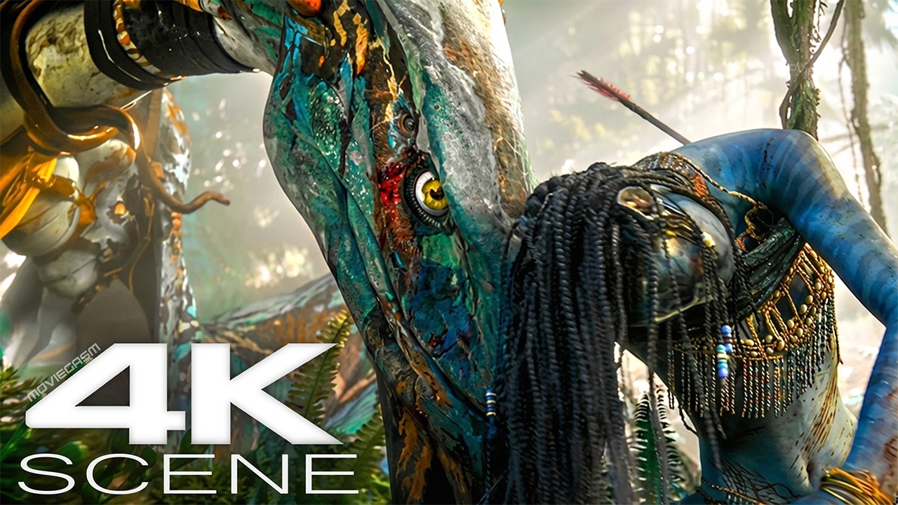 ASH Queen Attacks The Sky People (4K Blu-ray) Fight Scene | Avatar: Fire And Ash Movie Clip