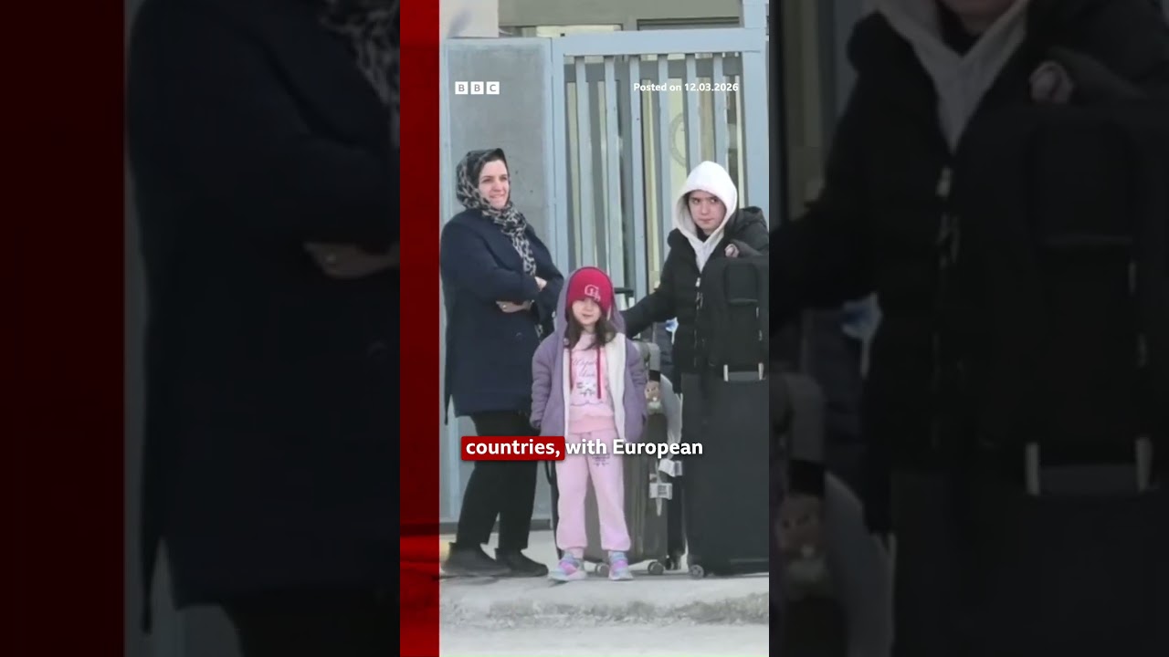 BBC speaks to Iranians crossing into Turkey.  #Iran #IranWar #Turkey #Iranians #BBCNews