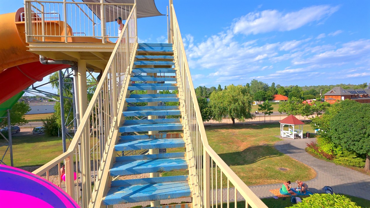 Black Hole Rafting Water Slide at Termálfürdő Tiszaújváros 🇭🇺