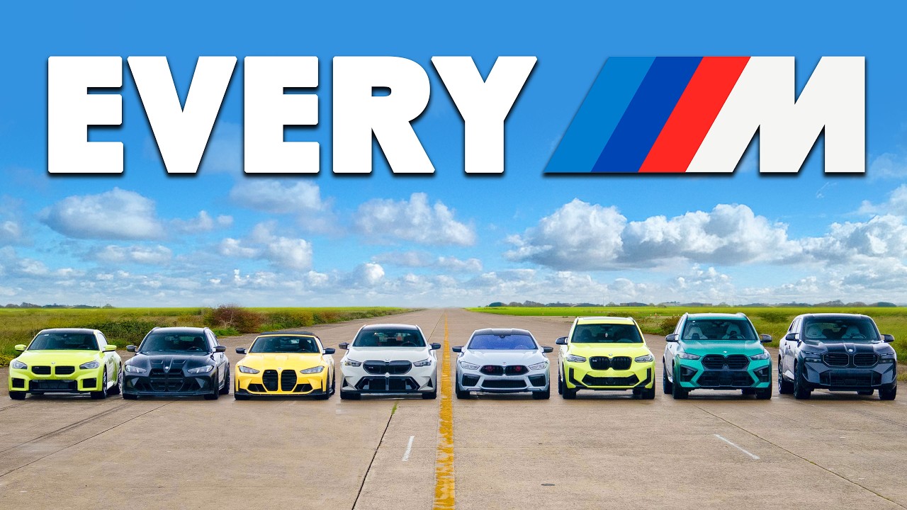 BMW M DRAG RACE: M2, M3, M4, M5, M8, X3M, X5M, XM