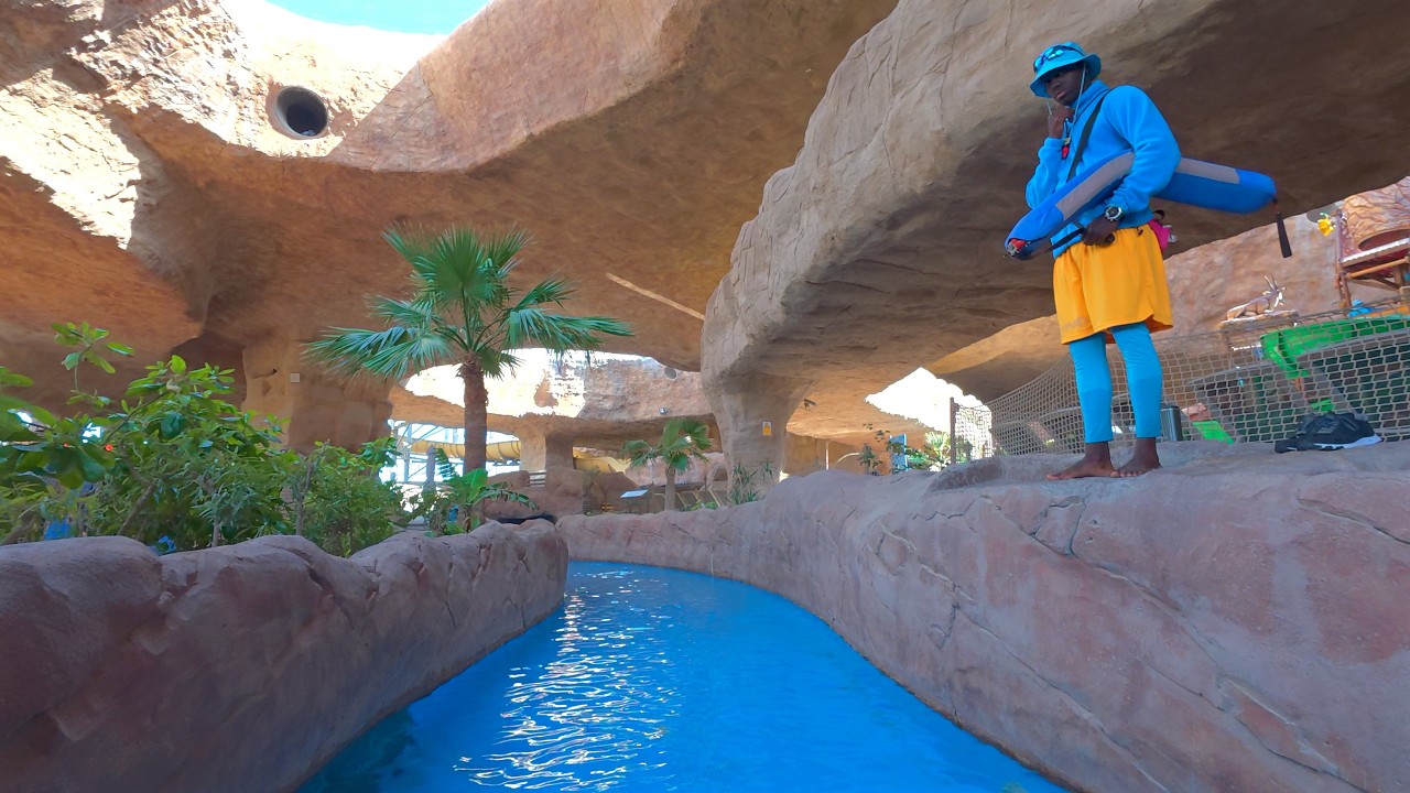 Canyoning Water Fun at Desert Falls Water & Adventure Park 🇶🇦