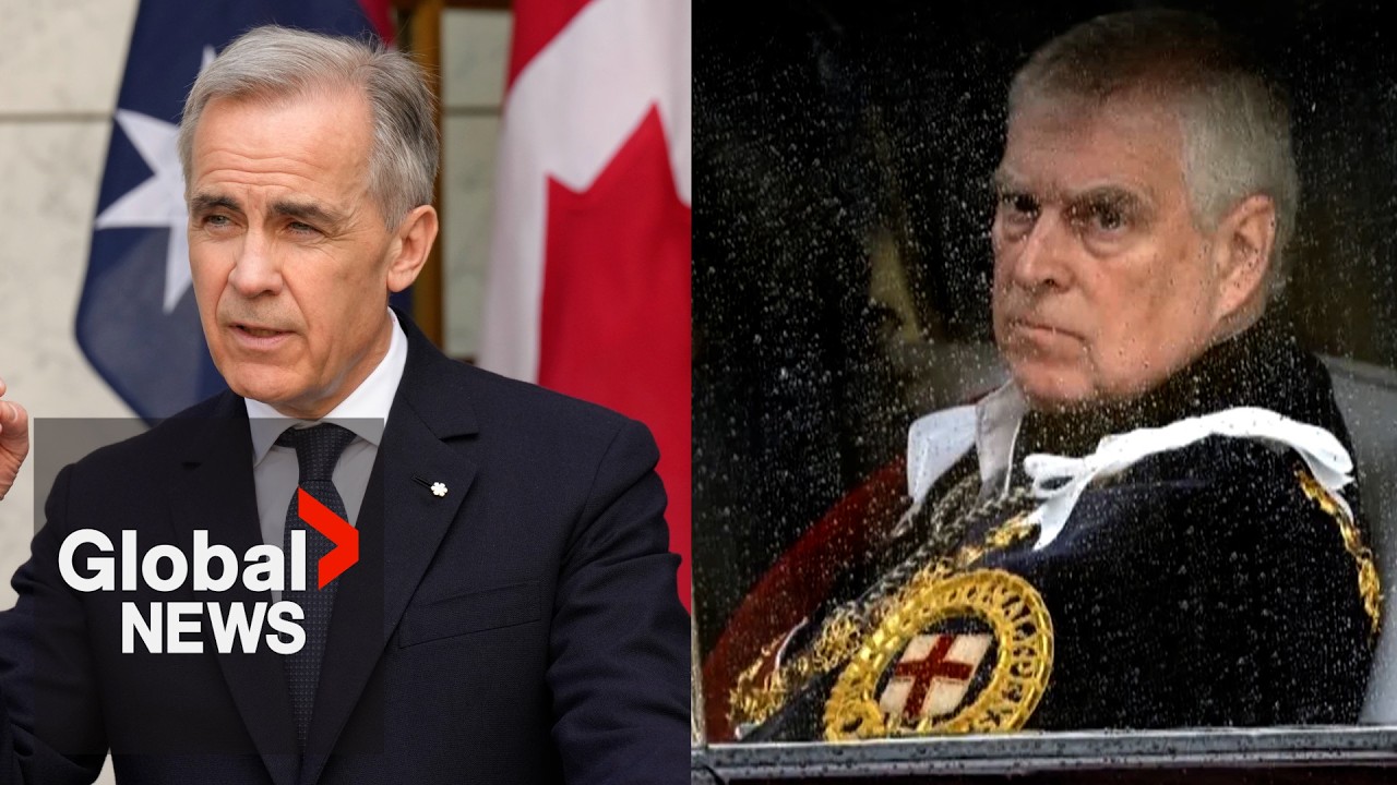 Carney says former prince Andrew should be removed from line to throne