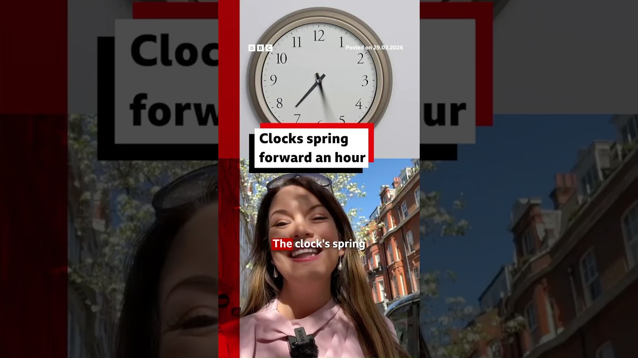 Clocks spring forward an hour for British Summer Time. #BBCNews