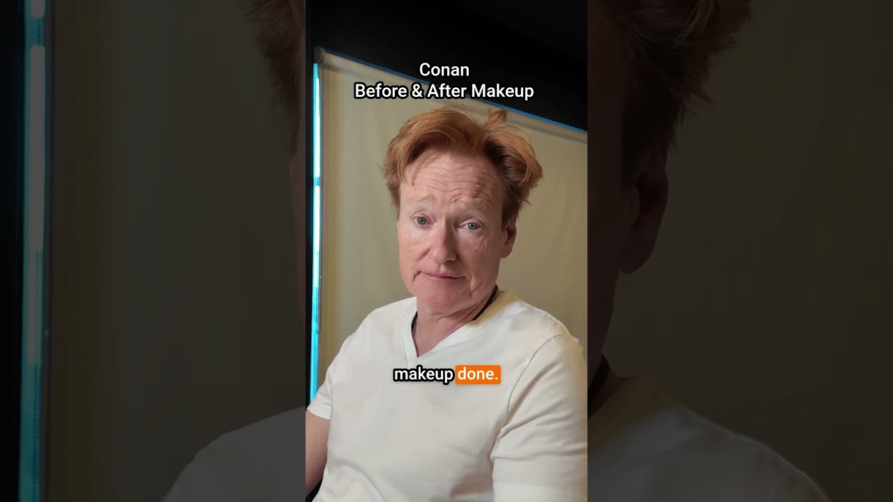 Conan Before & After Makeup #comedian #comedy #oscars2026