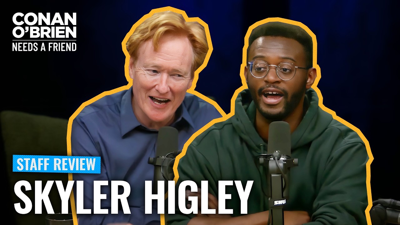 Conan Conducts A Staff Review With Writer Skyler Higley | Conan O’Brien Needs A Friend
