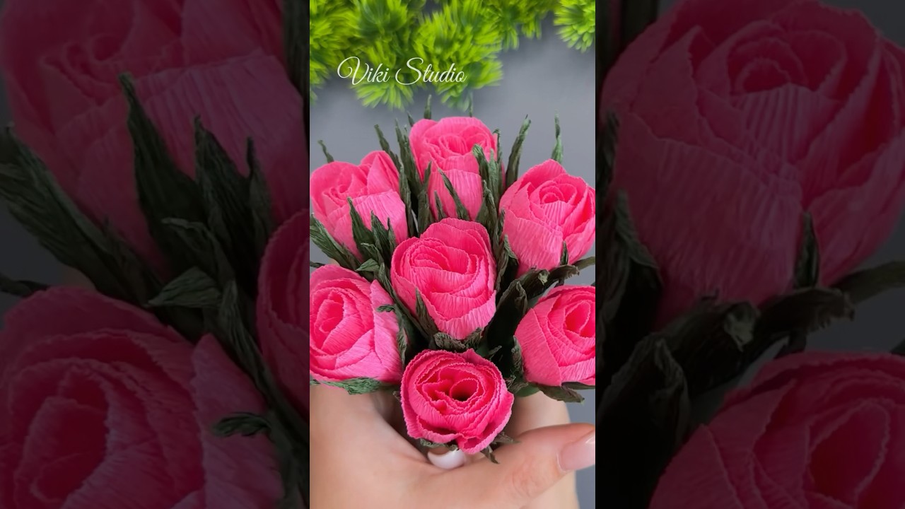 Crepe Paper Flowers Crepe Paper Decoration Ideas #giftidea #diy #handmade #viral #foryou
