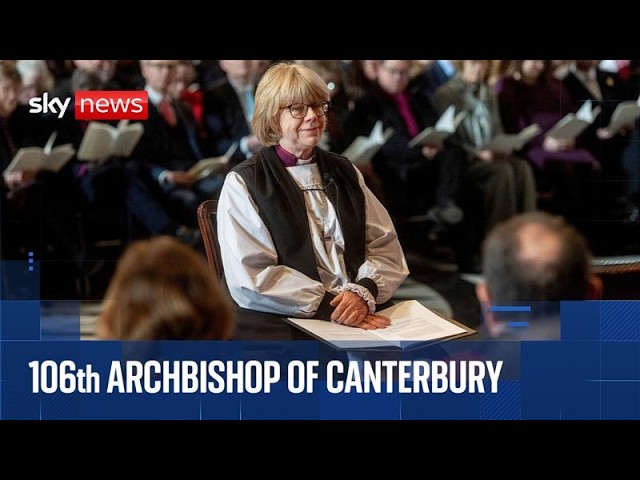 Dame Sarah Mullally installed as Archbishop of Canterbury
