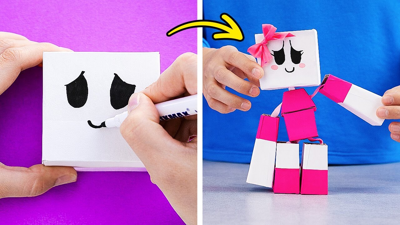 💖 DIY CARDBOARD FIDGETS 🌀 Easy Stress Relief Crafts 📦